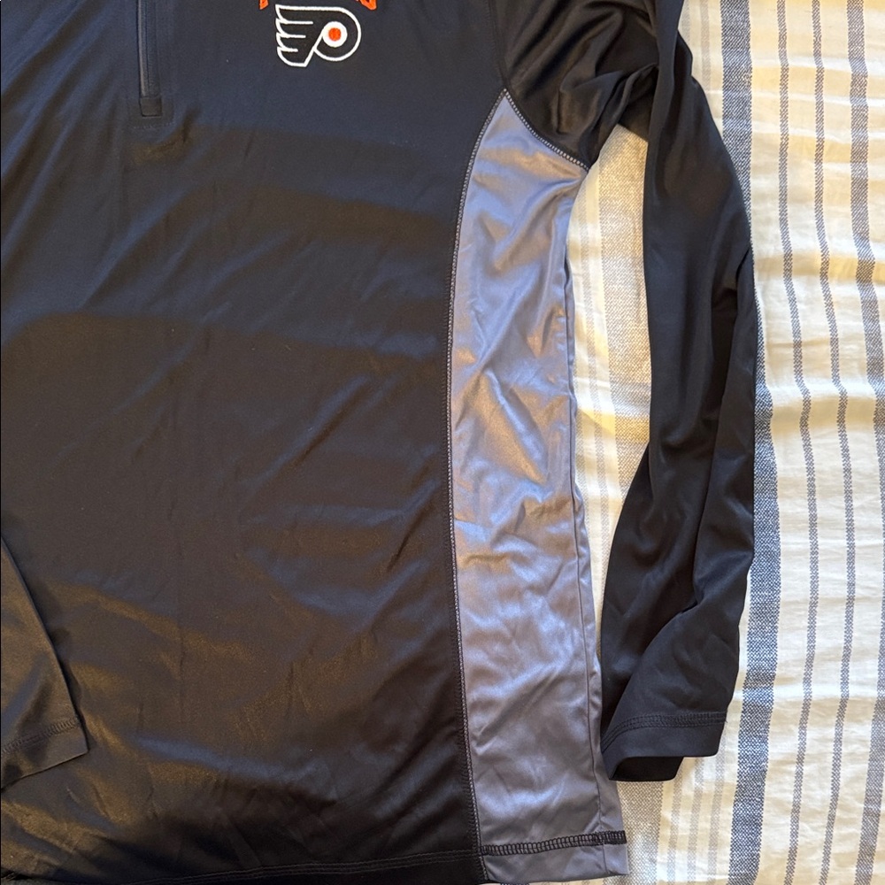 Flyers Black Quarter-Zip Pullover - Picture 2 of 7